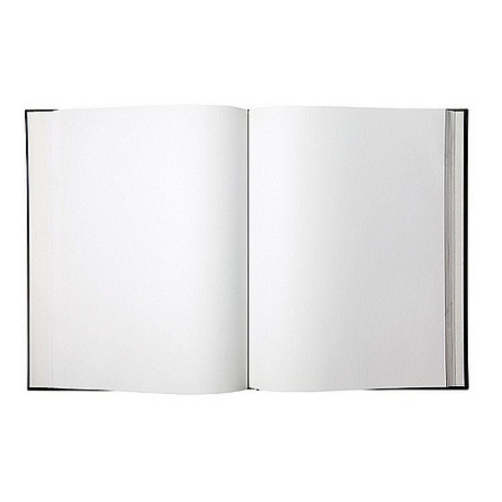 Two inner black and white pages in a book