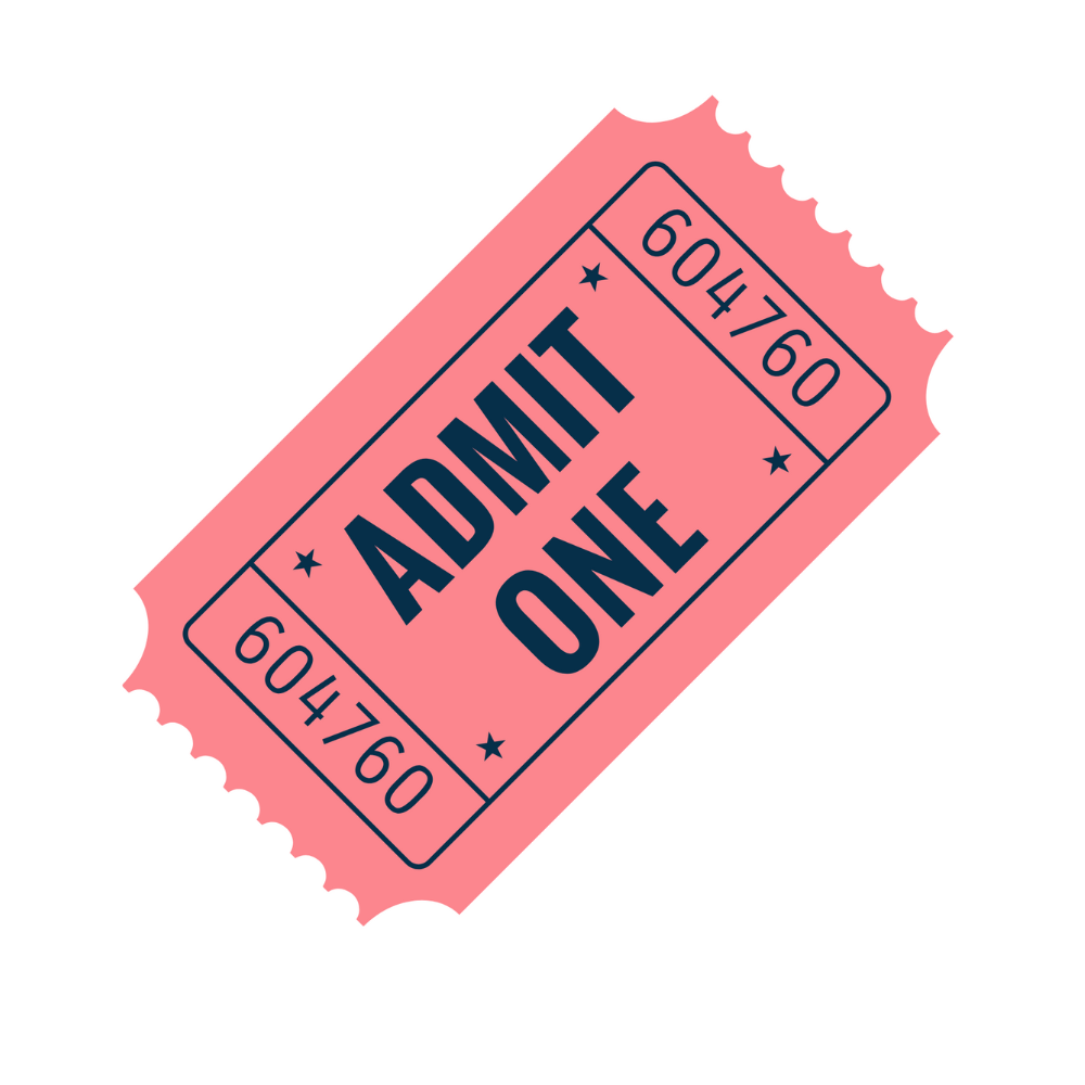 An admission ticket