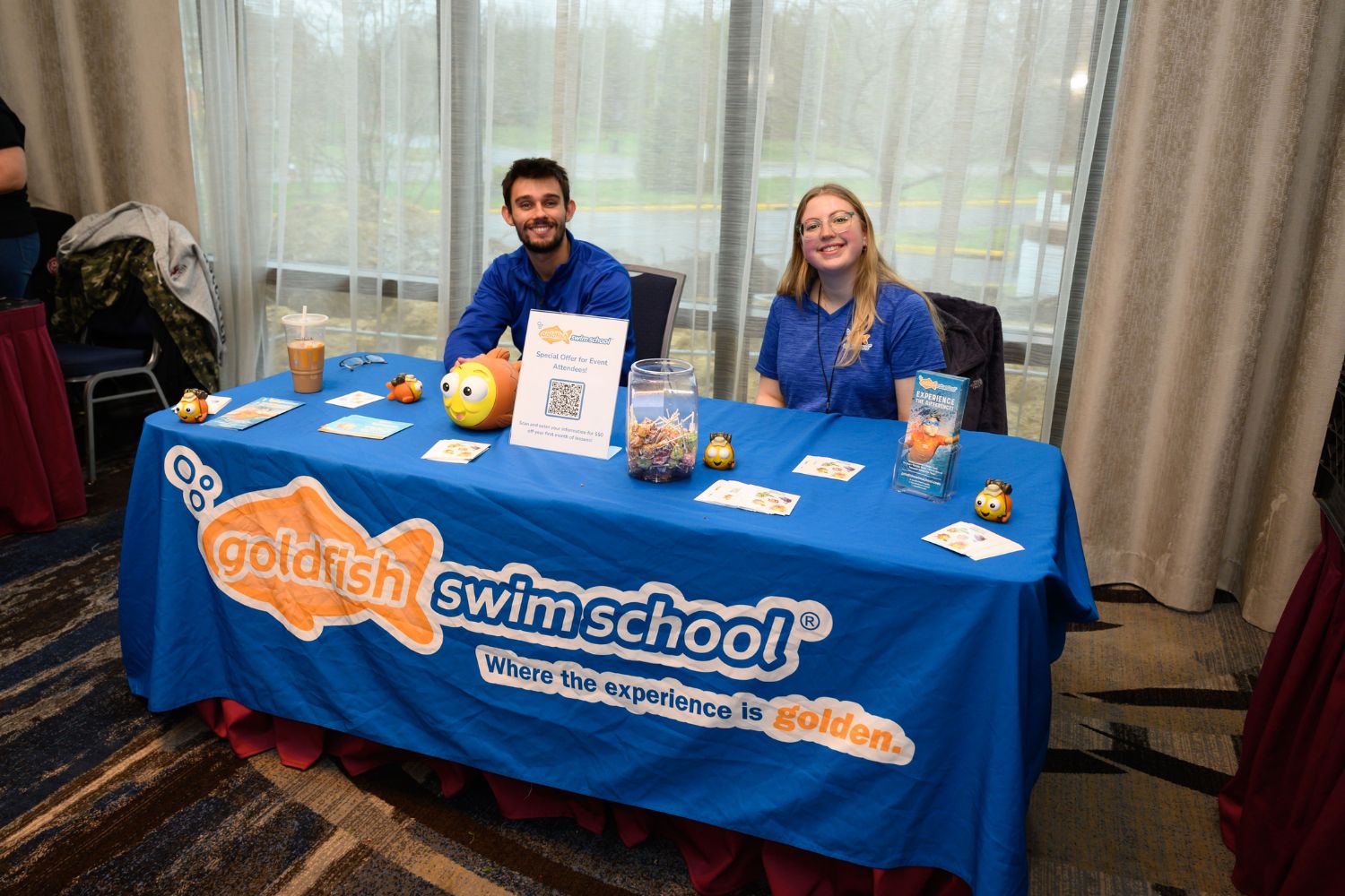 Goldfish Swim School had two representatives