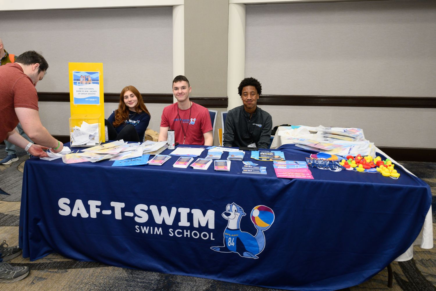 Saf-T-Swim representatives at their booth