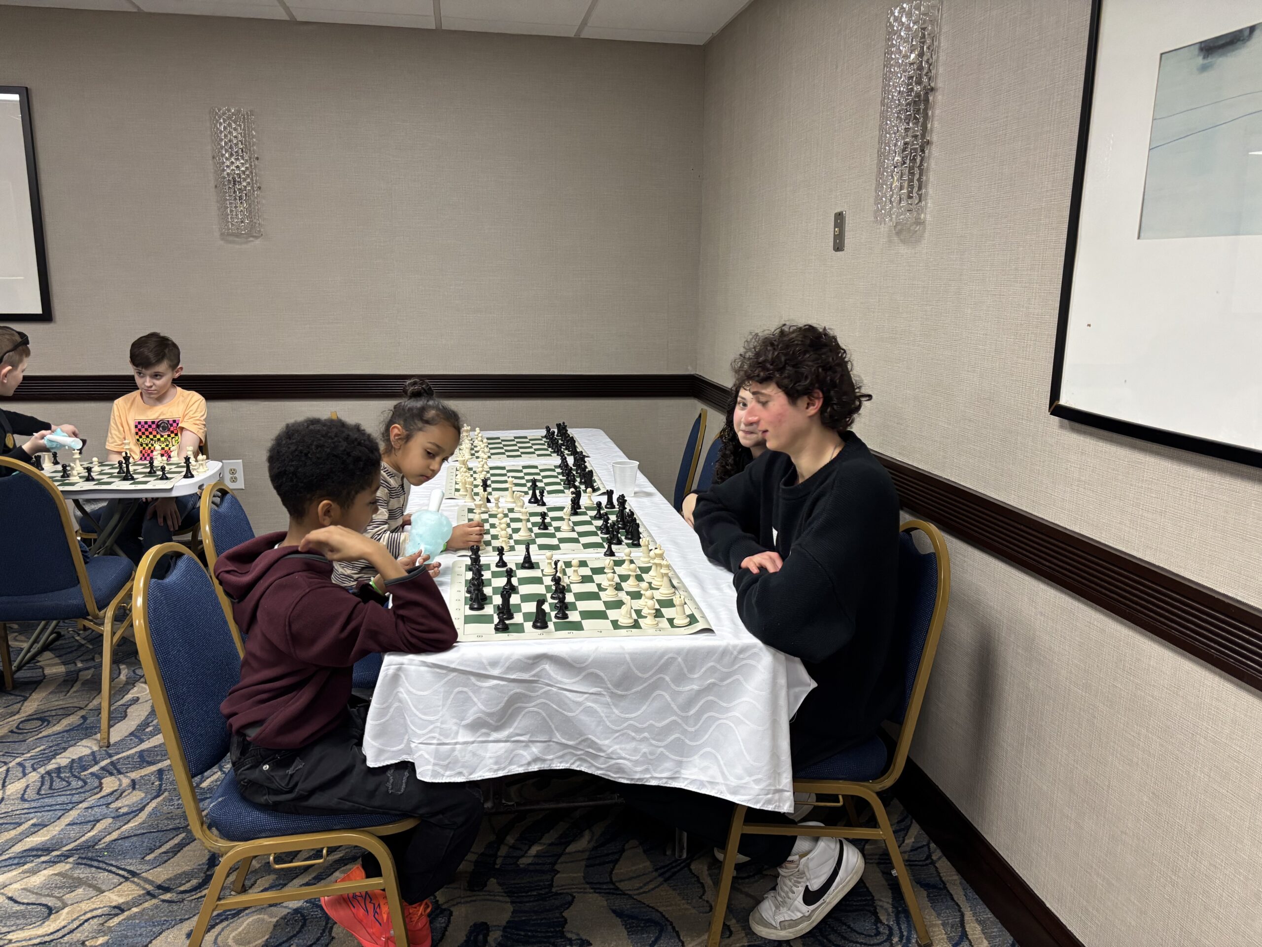 Playing chess in a class